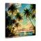 Stupell Industries Sunset On The Beach Palms Canvas Wall Art, design by Creative Studio